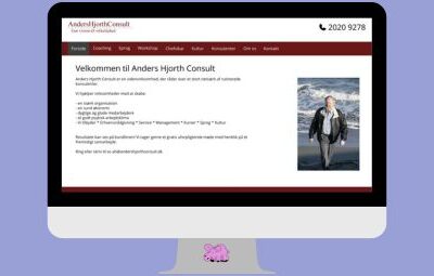 Hjemmeside til AndersHjorthConsult.dk